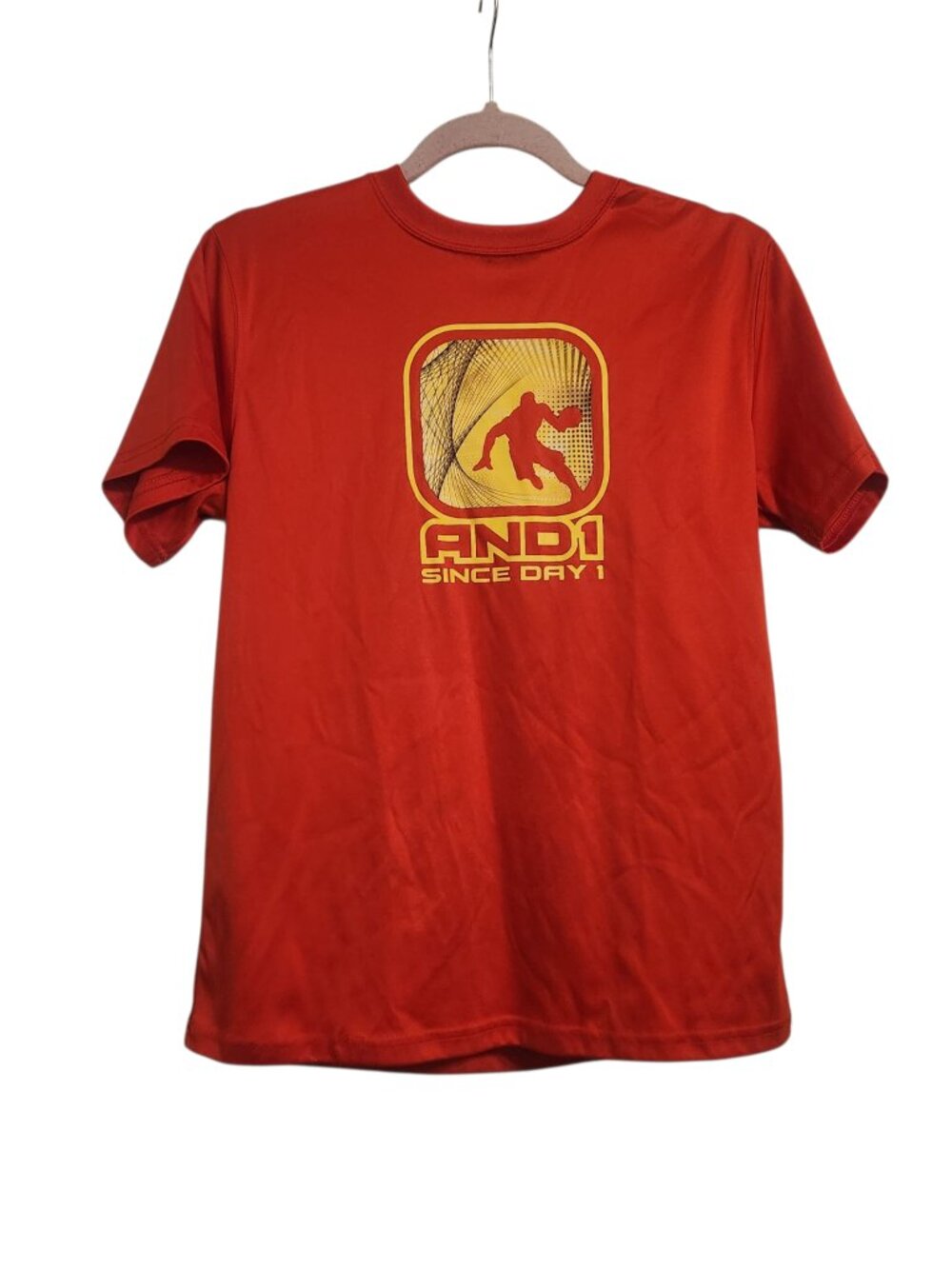 AND1 Boy's Red Pullover T-Shirt Size XL (14/16)